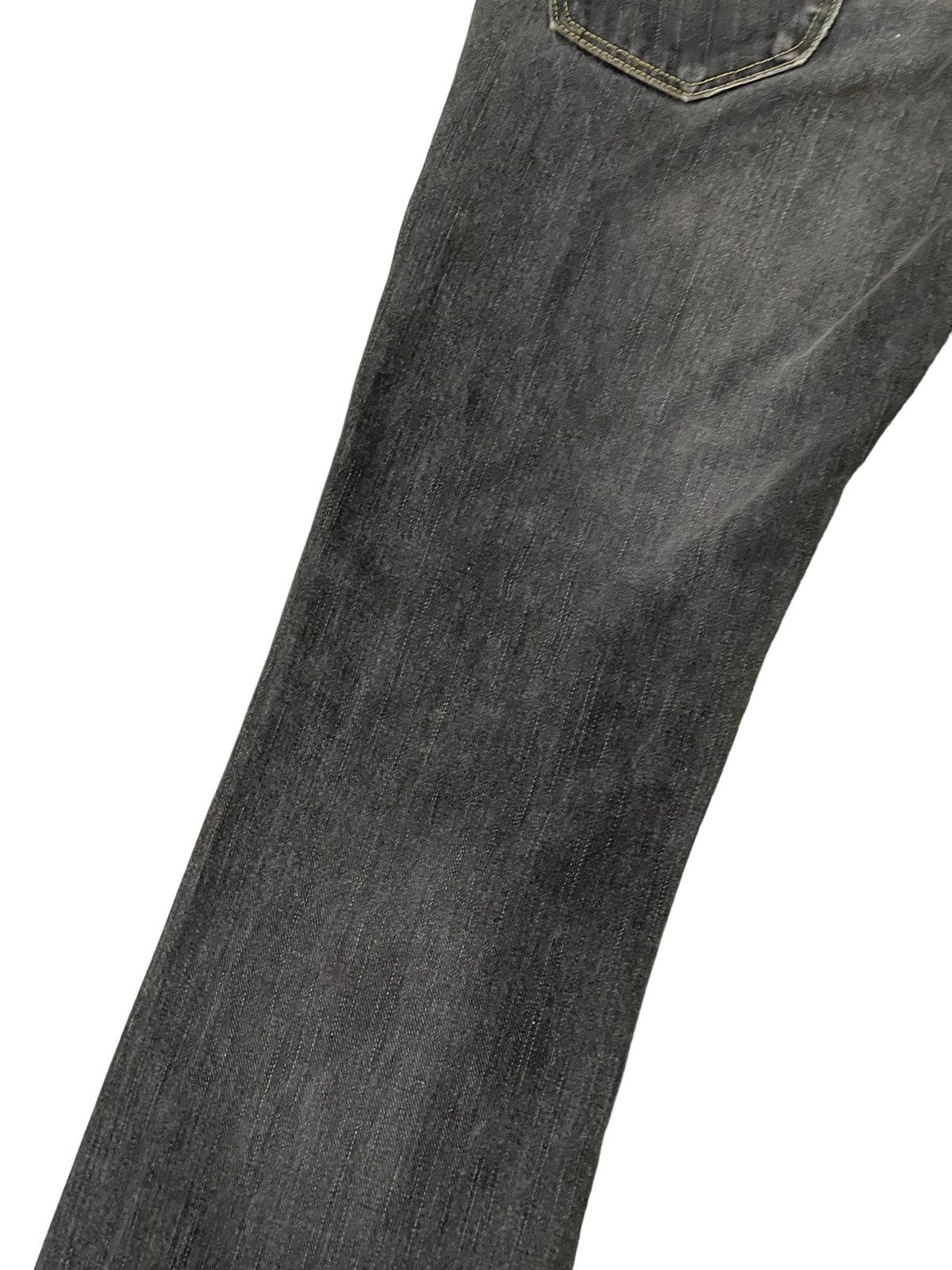 Japanese Brand Flare Jeans Lee Japan Distress Denim Boot Cut 1🟦3 Size US 33 - 16 Thumbnail
