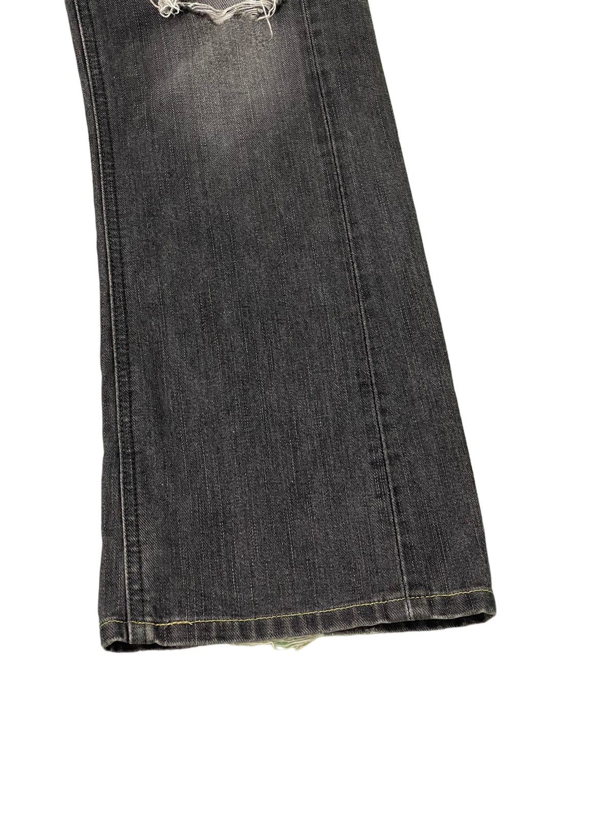 Japanese Brand Flare Jeans Lee Japan Distress Denim Boot Cut 1🟦3 Size US 33 - 4 Thumbnail