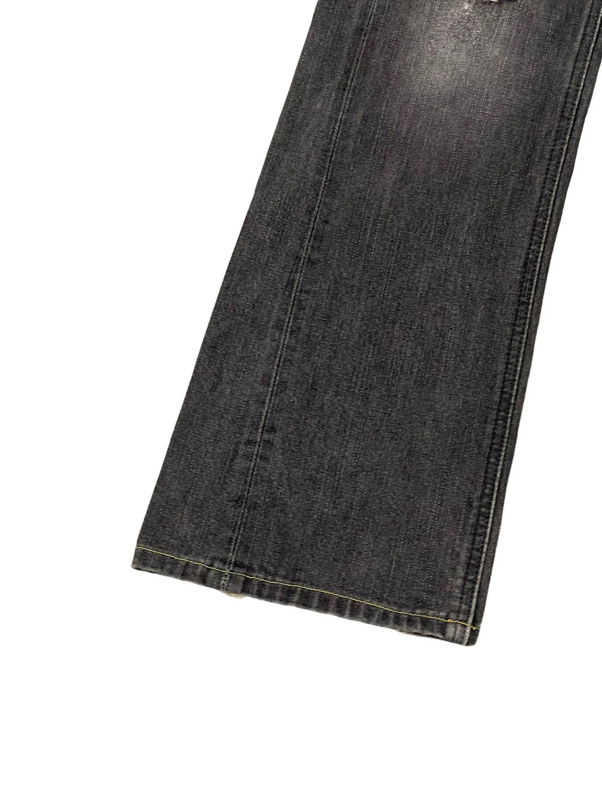 Japanese Brand Flare Jeans Lee Japan Distress Denim Boot Cut 1🟦3 Size US 33 - 5 Thumbnail