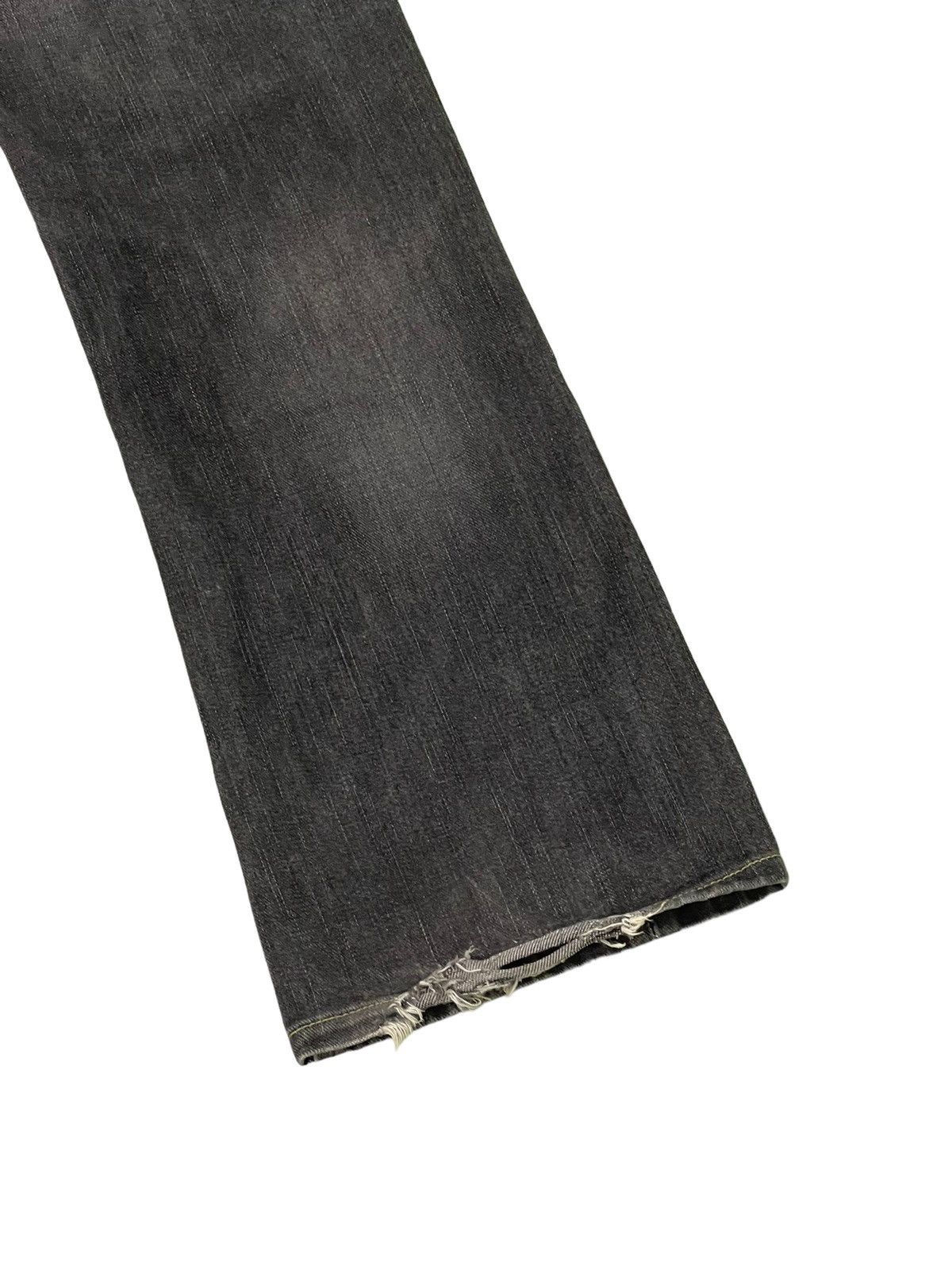 Japanese Brand Flare Jeans Lee Japan Distress Denim Boot Cut 1🟦3 Size US 33 - 14 Thumbnail