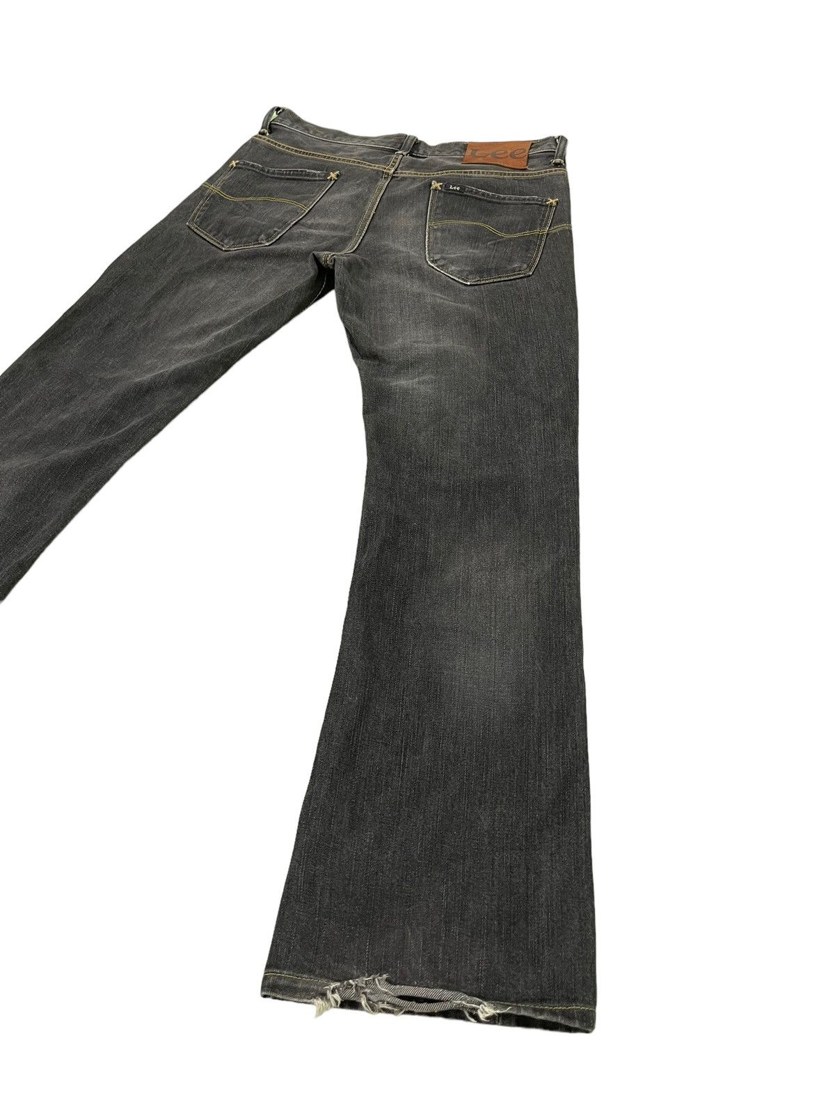 Japanese Brand Flare Jeans Lee Japan Distress Denim Boot Cut 1🟦3 Size US 33 - 13 Thumbnail