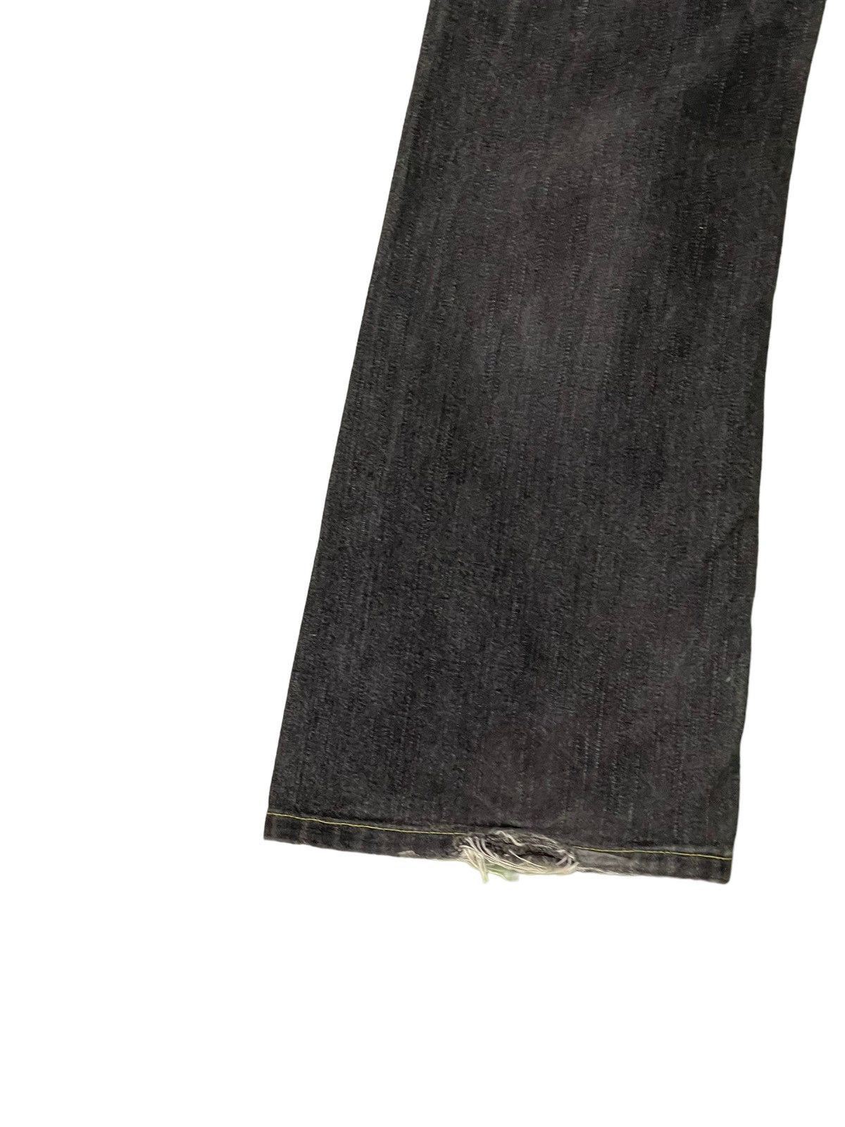 Japanese Brand Flare Jeans Lee Japan Distress Denim Boot Cut 1🟦3 Size US 33 - 15 Thumbnail