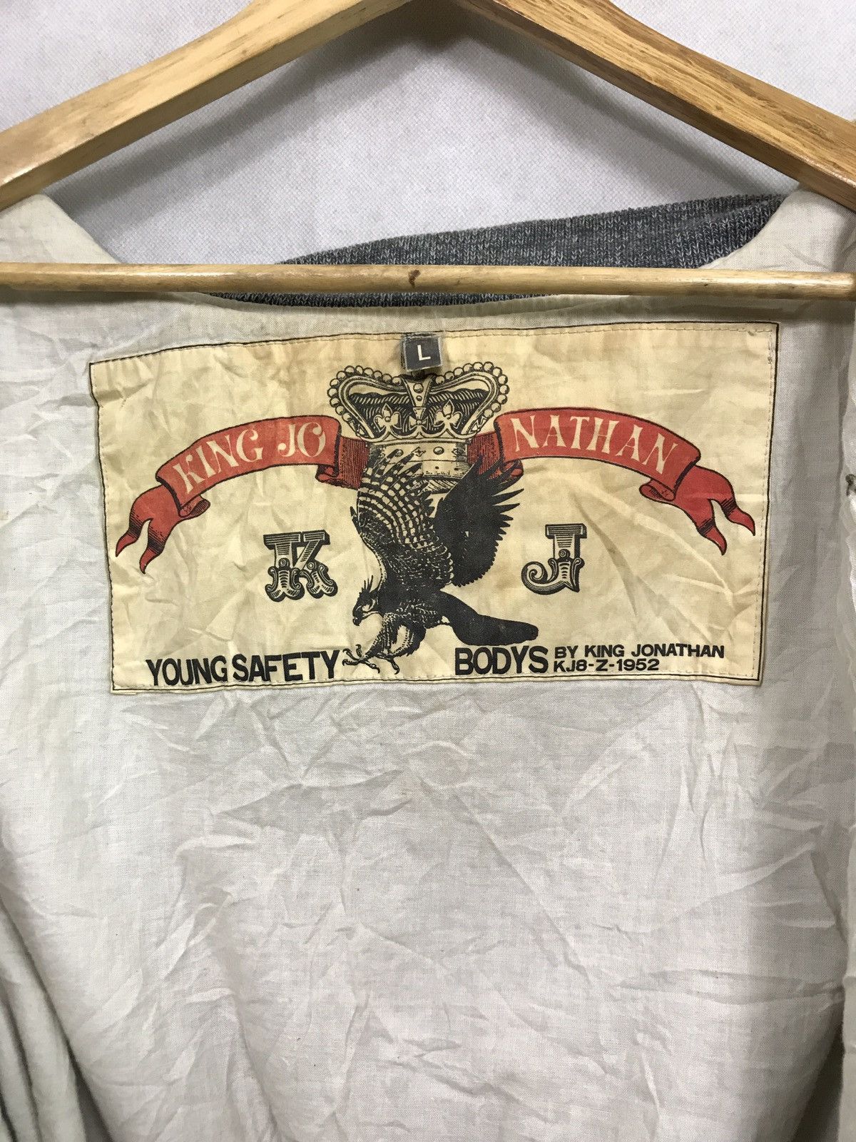 Designer Rare bomber jacket king jo nothan washed japanese style Size US L / EU 52-54 / 3 - 8 Thumbnail