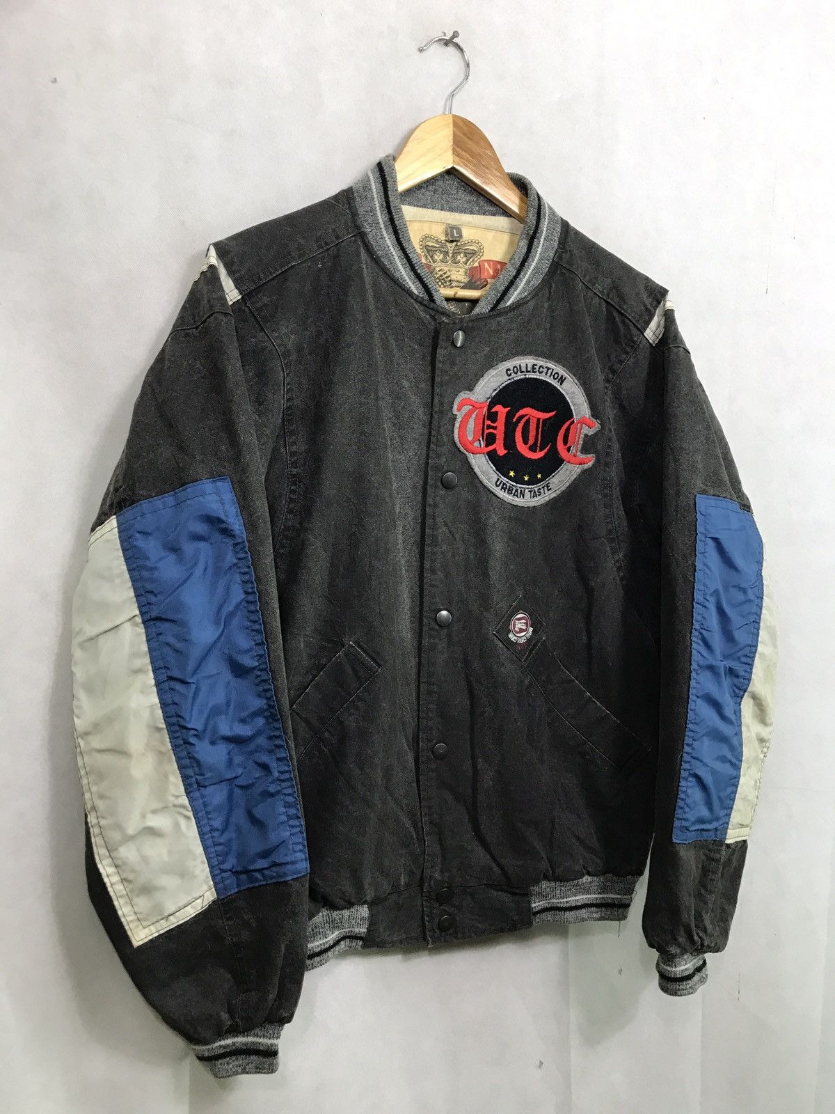 Designer Rare bomber jacket king jo nothan washed japanese style Size US L / EU 52-54 / 3 - 4 Thumbnail