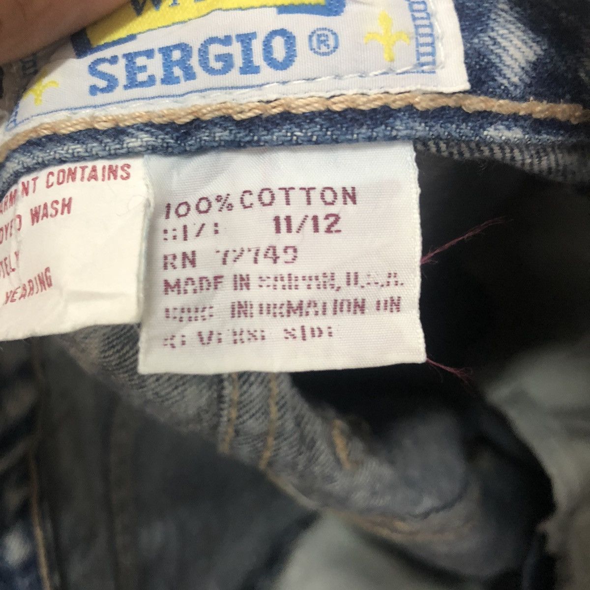 Japanese Brand Vintage Sergio Valente Jeans Acid Wash Denim Pants W27 Size US 27 - 14 Thumbnail