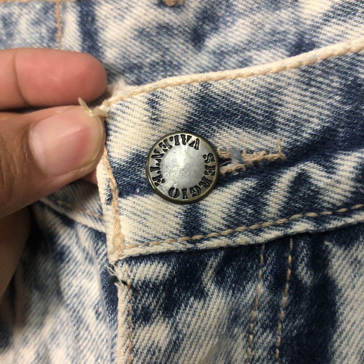 Japanese Brand Vintage Sergio Valente Jeans Acid Wash Denim Pants W27 Size US 27 - 11 Thumbnail