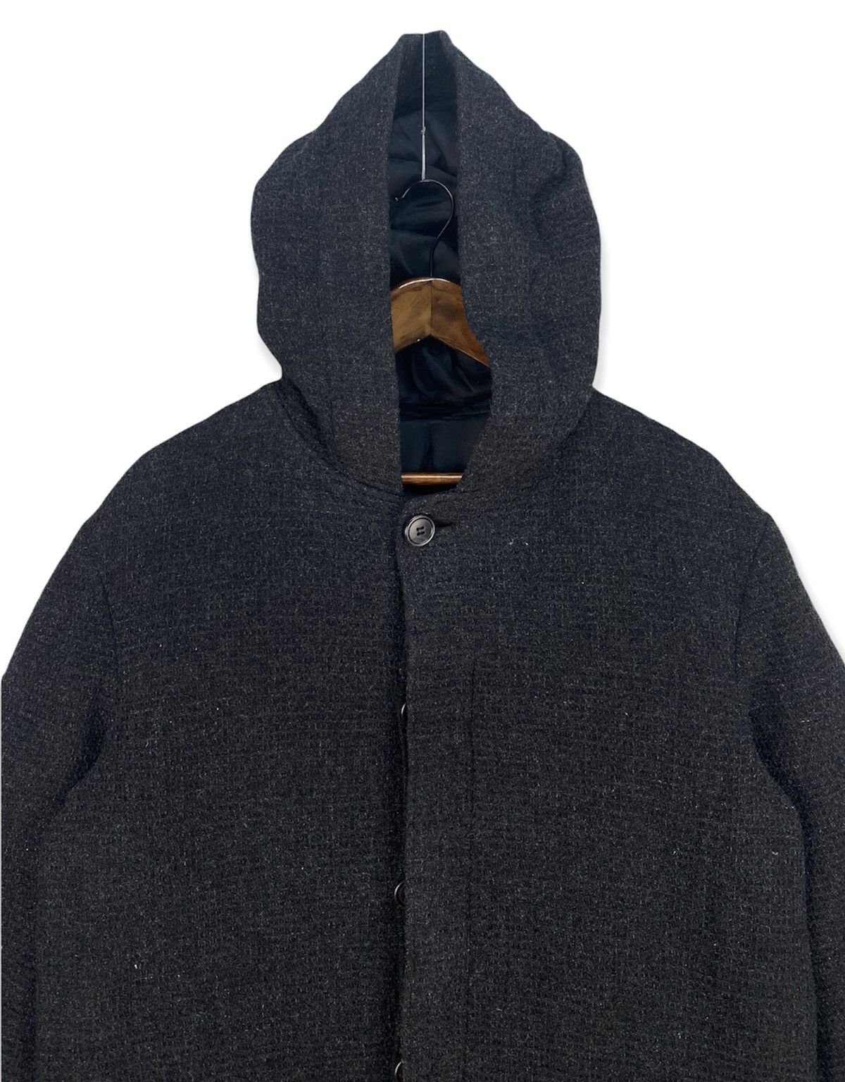 Yohji Yamamoto 🔥HOT🔥Yohji Yamamoto A.A.R Overcoat Hooded Size US L / EU 52-54 / 3 - 3 Thumbnail