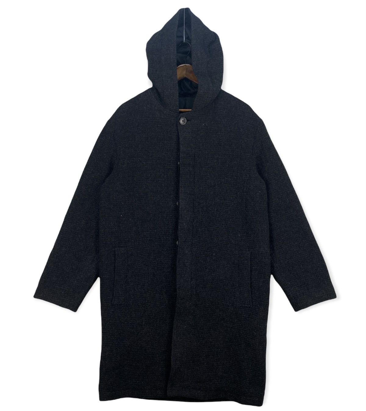 Yohji Yamamoto 🔥HOT🔥Yohji Yamamoto A.A.R Overcoat Hooded Size US L / EU 52-54 / 3 - 2 Thumbnail