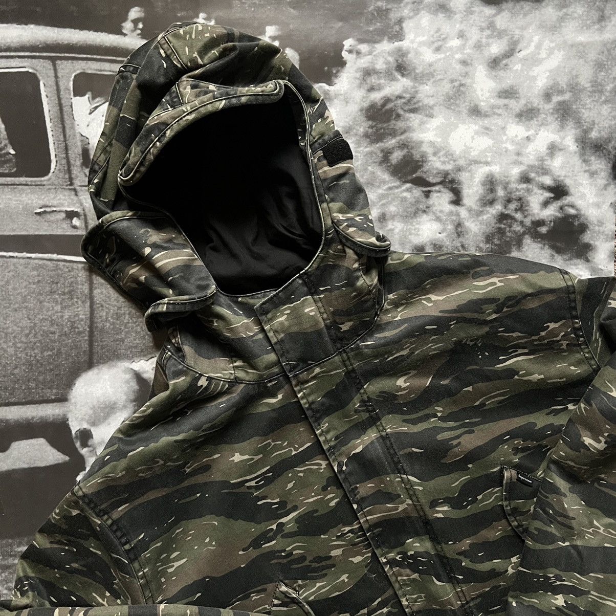 Supreme Supreme Tigerstripe Camo Hooded Face Mask Parka Jacket Grailed