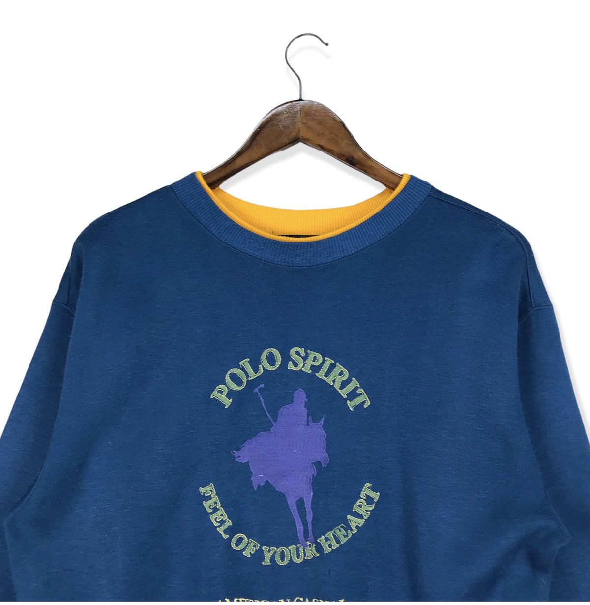 Beverly Hills Polo Club Vintage Polo Spirit Sweatshirt Size US M / EU 48-50 / 2 - 2 Thumbnail