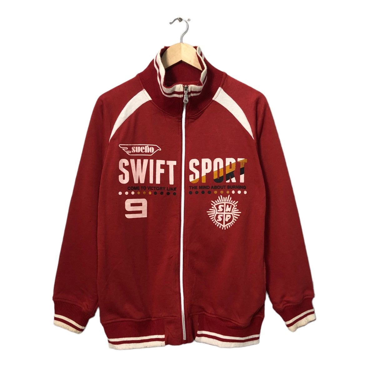 Vintage World Smack Basic Spell Out Big Logo Zip Up Jacket