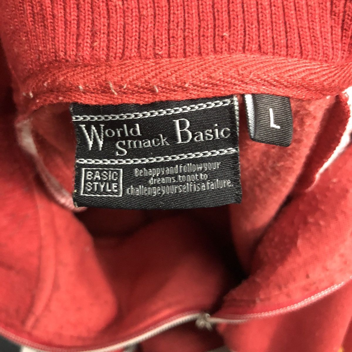Japanese Brand Vintage World Smack Basic Spell Out Big Logo Zip Up Jacket Size US M / EU 48-50 / 2 - 9 Thumbnail