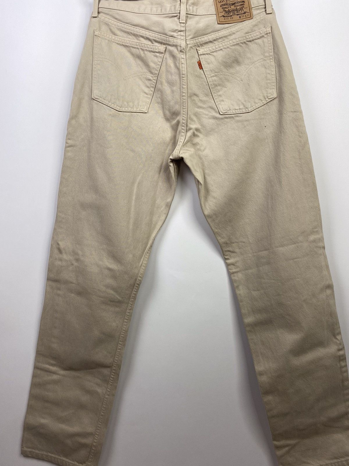 Vintage Orange Tab Levi's 615 02 Denim Pants 1998 rare 90s
