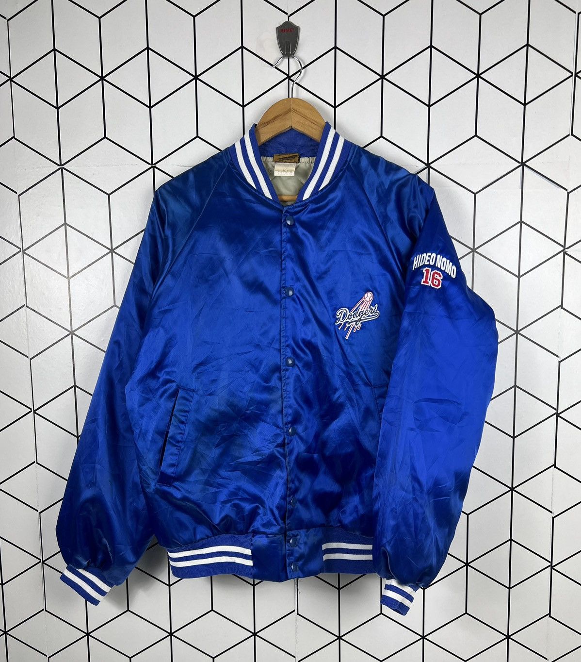 HIDEO NOMO Los Angeles DODGERS Vintage STARTER Jacket NEW Baseball MLB  Medium