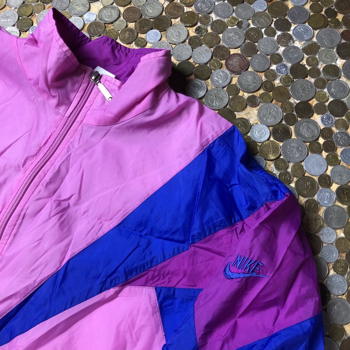 Nike × Vintage Nike Vintage zip light jacket 90s Size US XL / EU 56 / 4 - 2 Thumbnail