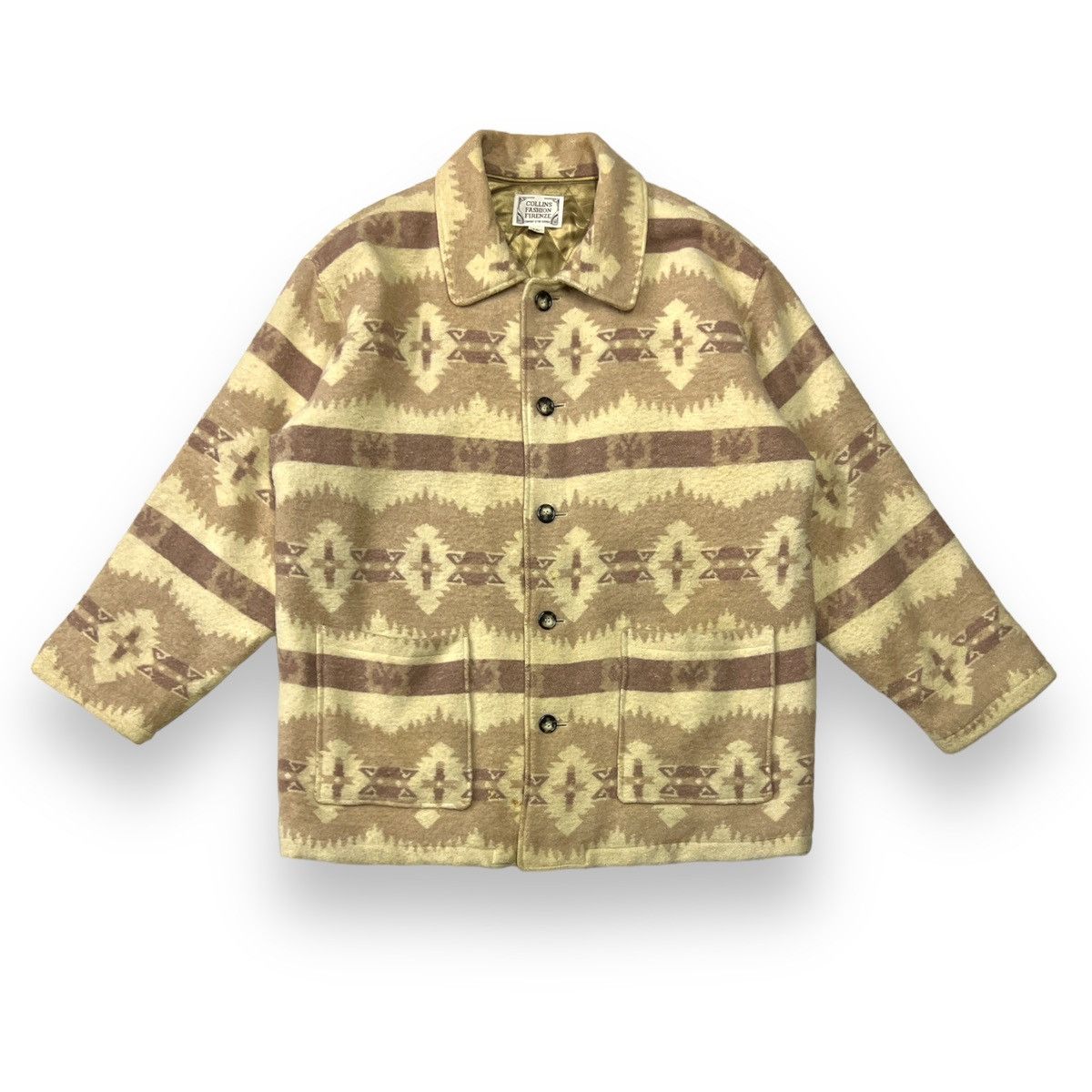 Native Chimayo / Navajo / Native Collins Fashion Wool Heavy jacket Size US XL / EU 56 / 4 - 1 Thumbnail