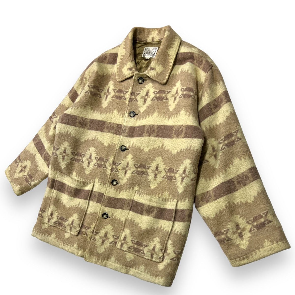 Native Chimayo / Navajo / Native Collins Fashion Wool Heavy jacket Size US XL / EU 56 / 4 - 2 Thumbnail
