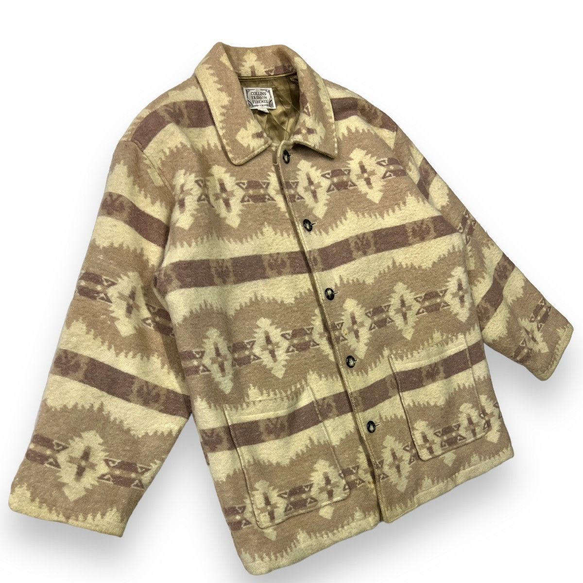 Native Chimayo / Navajo / Native Collins Fashion Wool Heavy jacket Size US XL / EU 56 / 4 - 3 Thumbnail