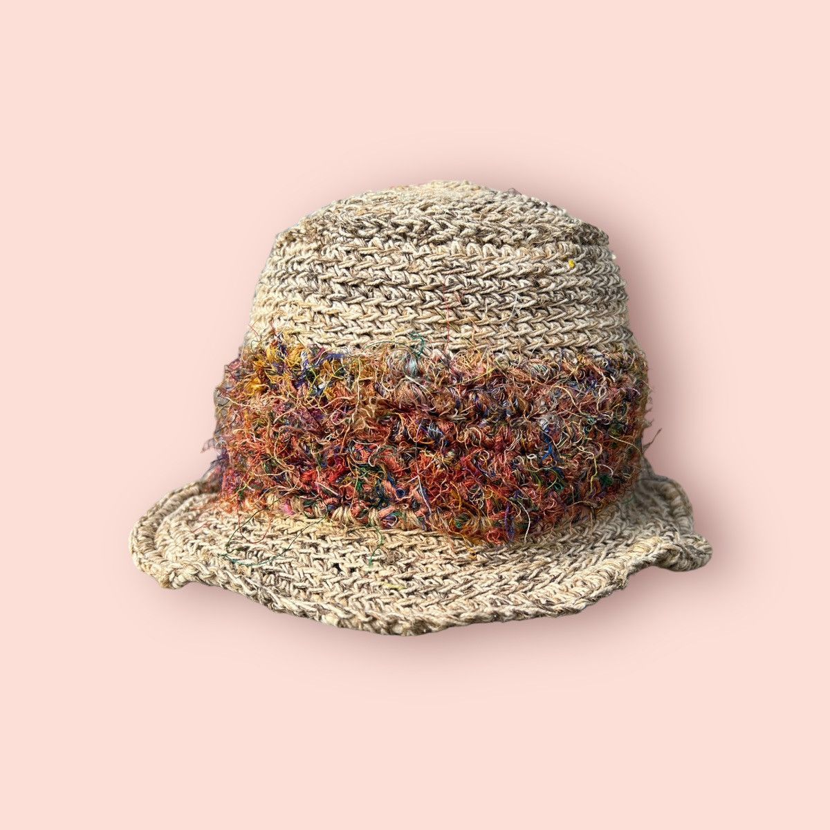 CA4LA RARE CA4LA VINTAGE JUTE BUCKET HAT Size ONE SIZE - 3 Thumbnail