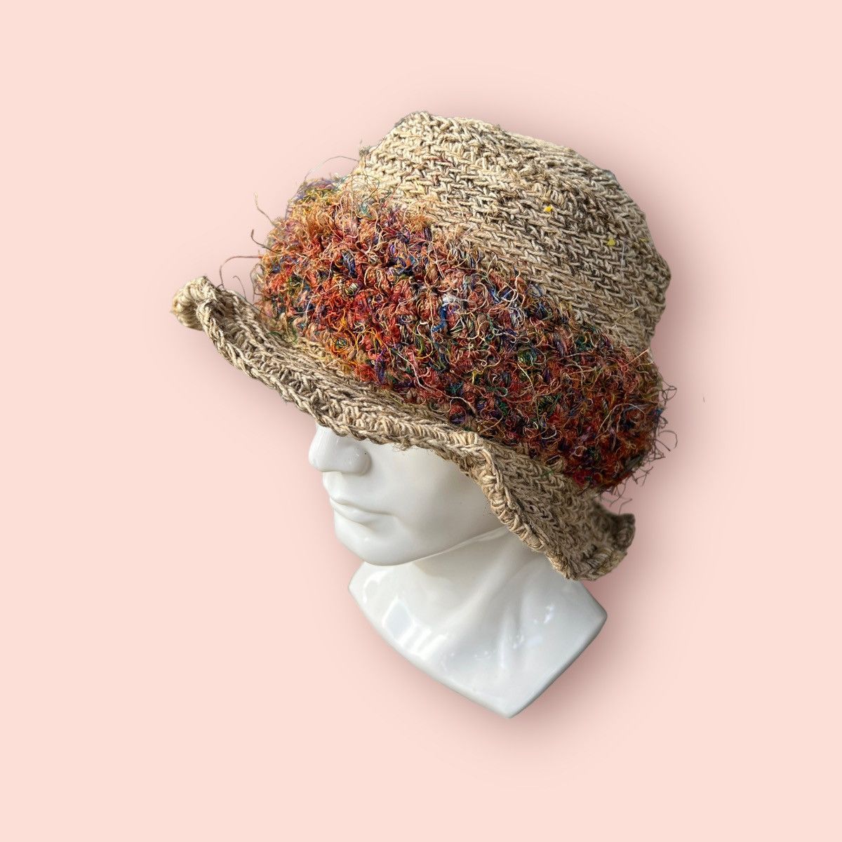 CA4LA RARE CA4LA VINTAGE JUTE BUCKET HAT Size ONE SIZE - 8 Thumbnail