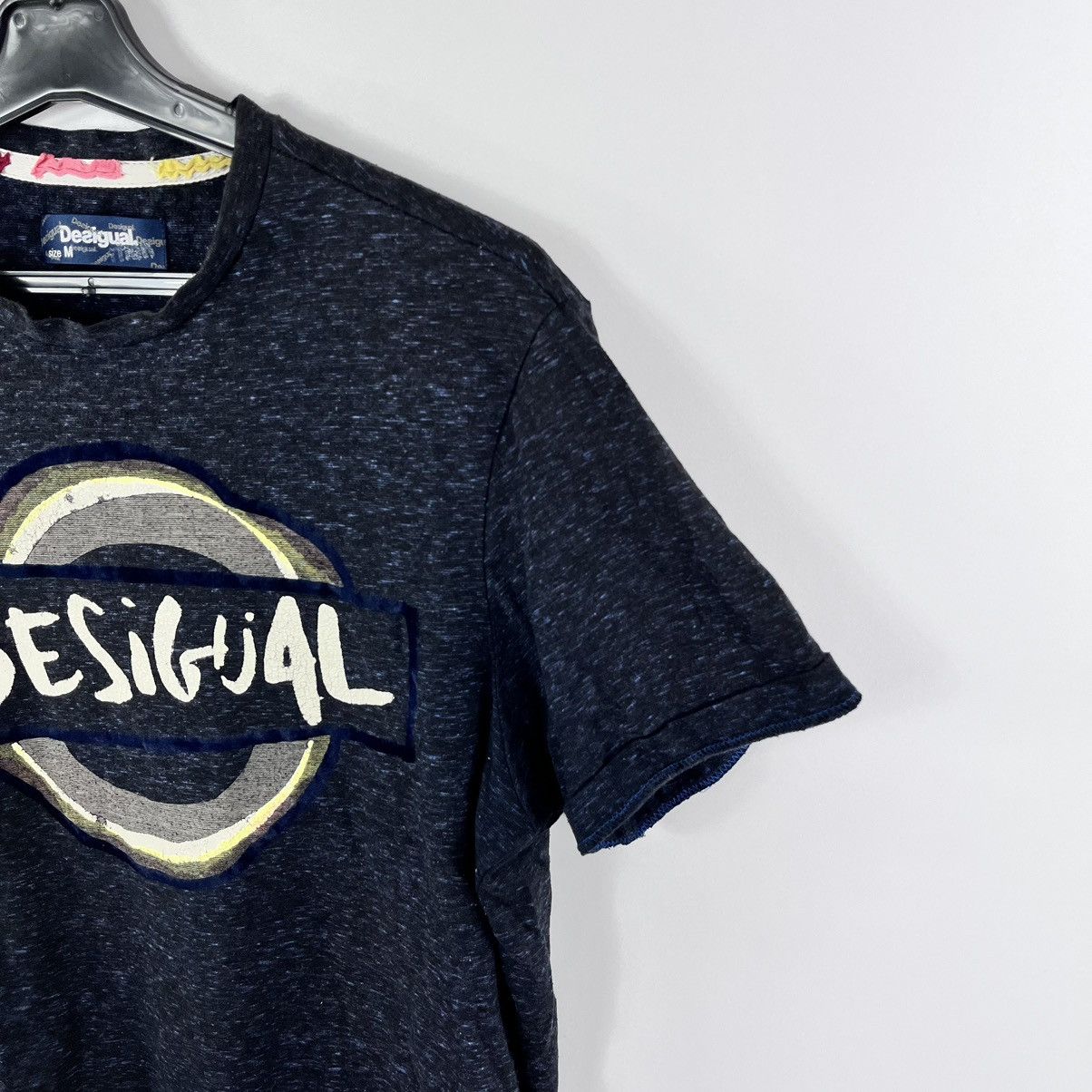 Designer × Desigual × Japanese Brand Desigual T-Shirt Big Logo Navy Size M Size US M / EU 48-50 / 2 - 4 Thumbnail