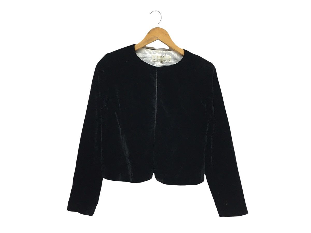Balenciaga Vintage Balenciaga Cardigan Black Jacket Size XS / US 0-2 / IT 36-38 - 1 Thumbnail