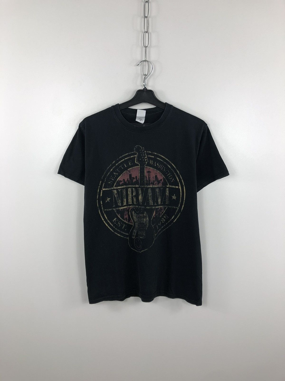 Band Tees × Nirvana Vintage Nirvana Band Rock T-Shirt Big Logo Size M Size US M / EU 48-50 / 2 - 1 Thumbnail