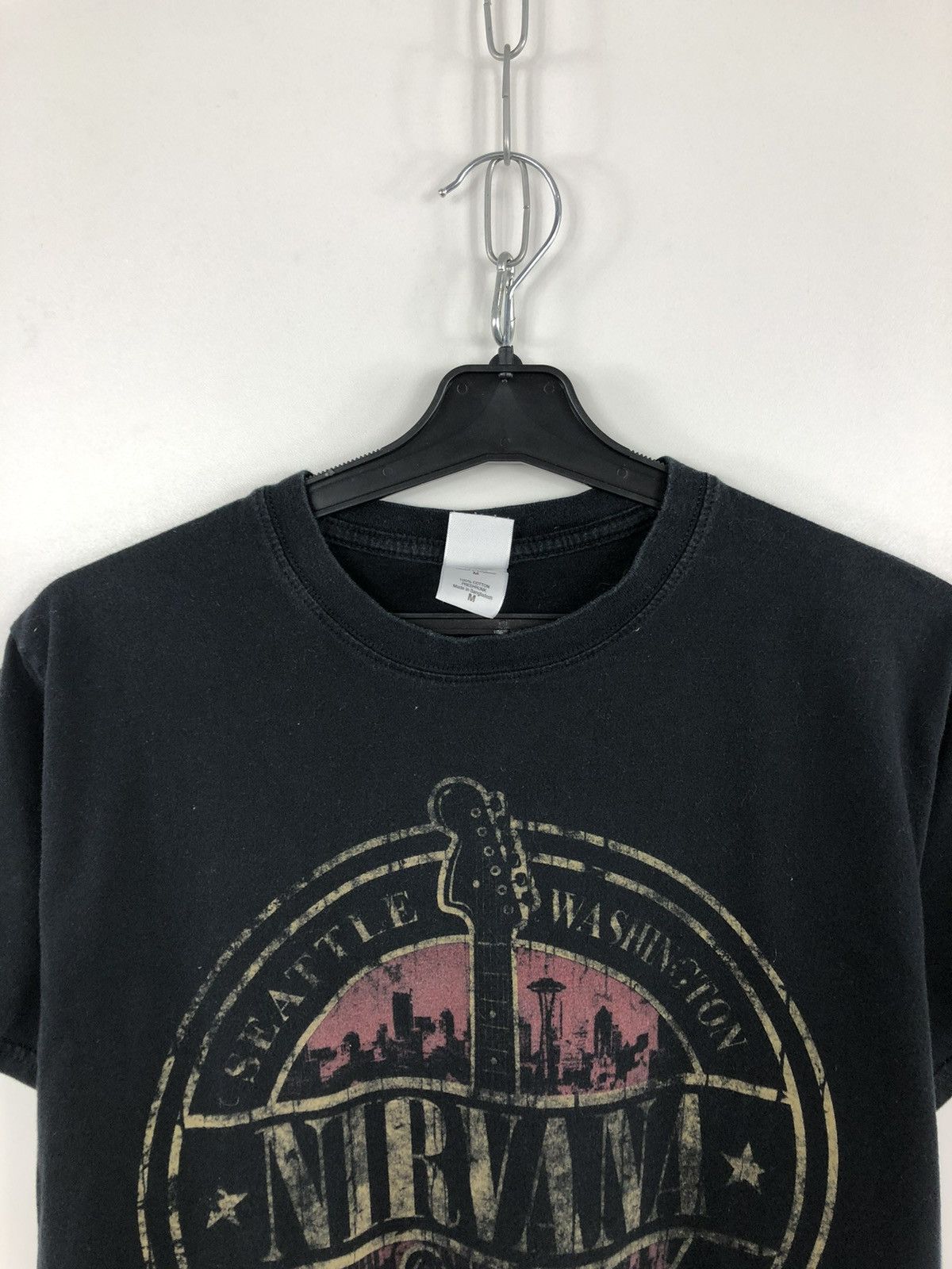 Band Tees × Nirvana Vintage Nirvana Band Rock T-Shirt Big Logo Size M Size US M / EU 48-50 / 2 - 3 Thumbnail