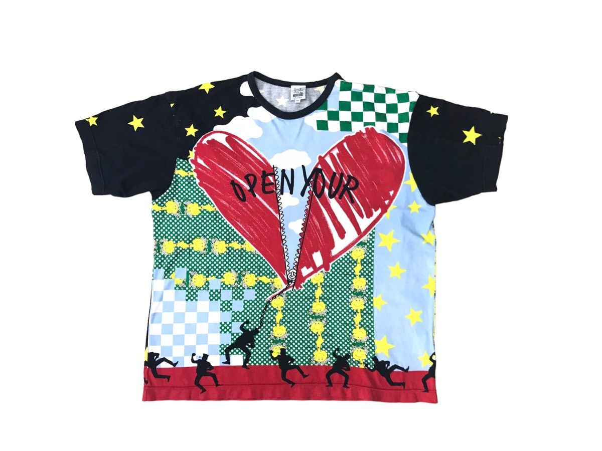 Moschino Vintage Moschino Full Print Hearts Big Logo Peanuts Snoopy Size US S / EU 44-46 / 1 - 12 Thumbnail