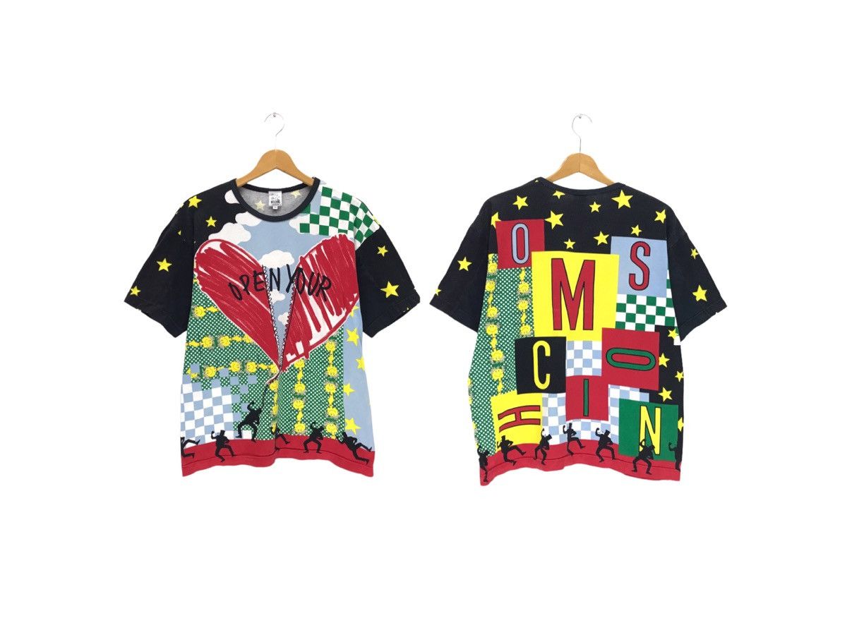 Moschino Vintage Moschino Full Print Hearts Big Logo Peanuts Snoopy Size US S / EU 44-46 / 1 - 1 Thumbnail