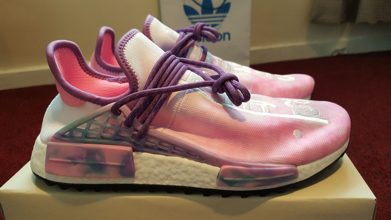 adidas human race pink glow