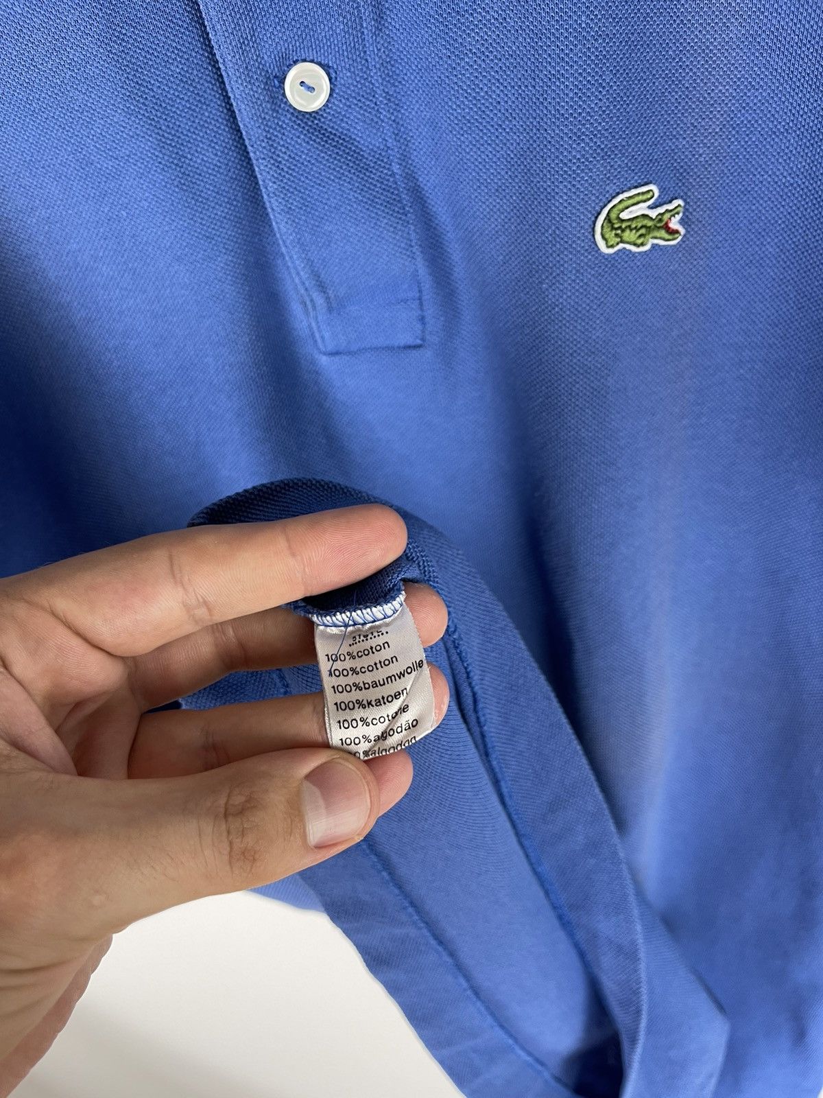 Lacoste Chemise Lacoste vintage 90s blue made in France polo tee Size US M / EU 48-50 / 2 - 10 Thumbnail
