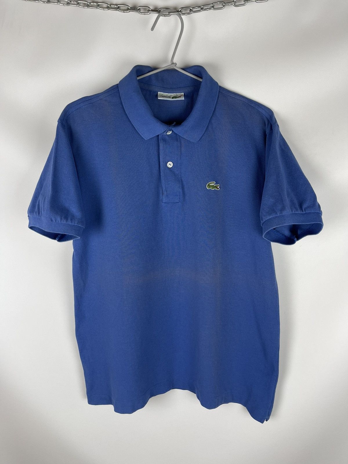 Lacoste Chemise Lacoste vintage 90s blue made in France polo tee Size US M / EU 48-50 / 2 - 1 Thumbnail