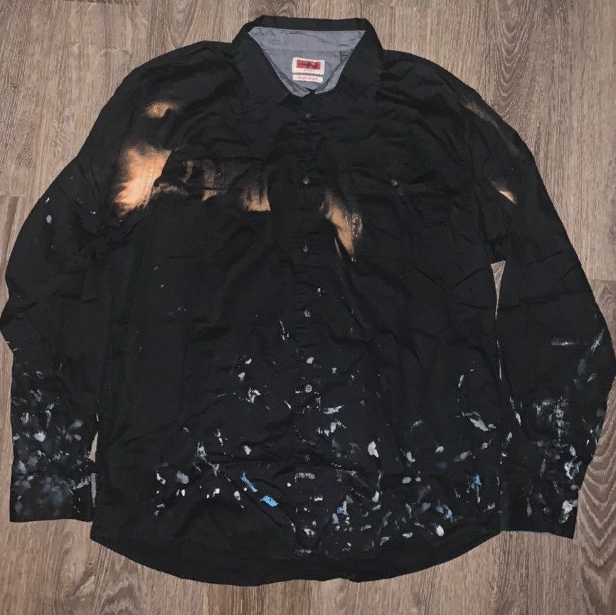 Other Vintage Paint Distressed Wrangler Workwear Work Shirt Size US L / EU 52-54 / 3 - 1 Thumbnail