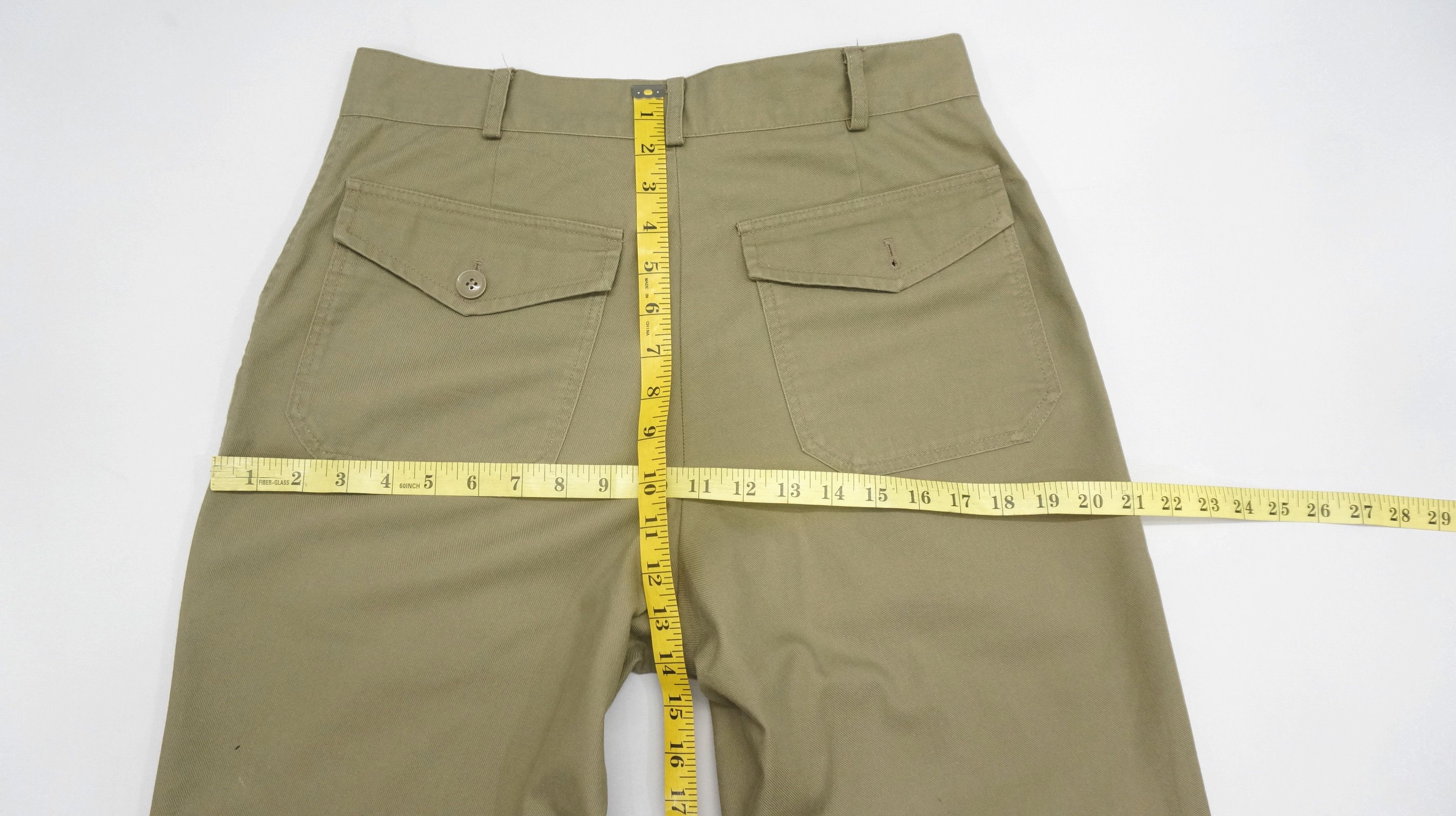 Global Work BestDeal 🔥 GLOBAL WORK Japan Olive Bush Pants Size US 31 - 13 Thumbnail