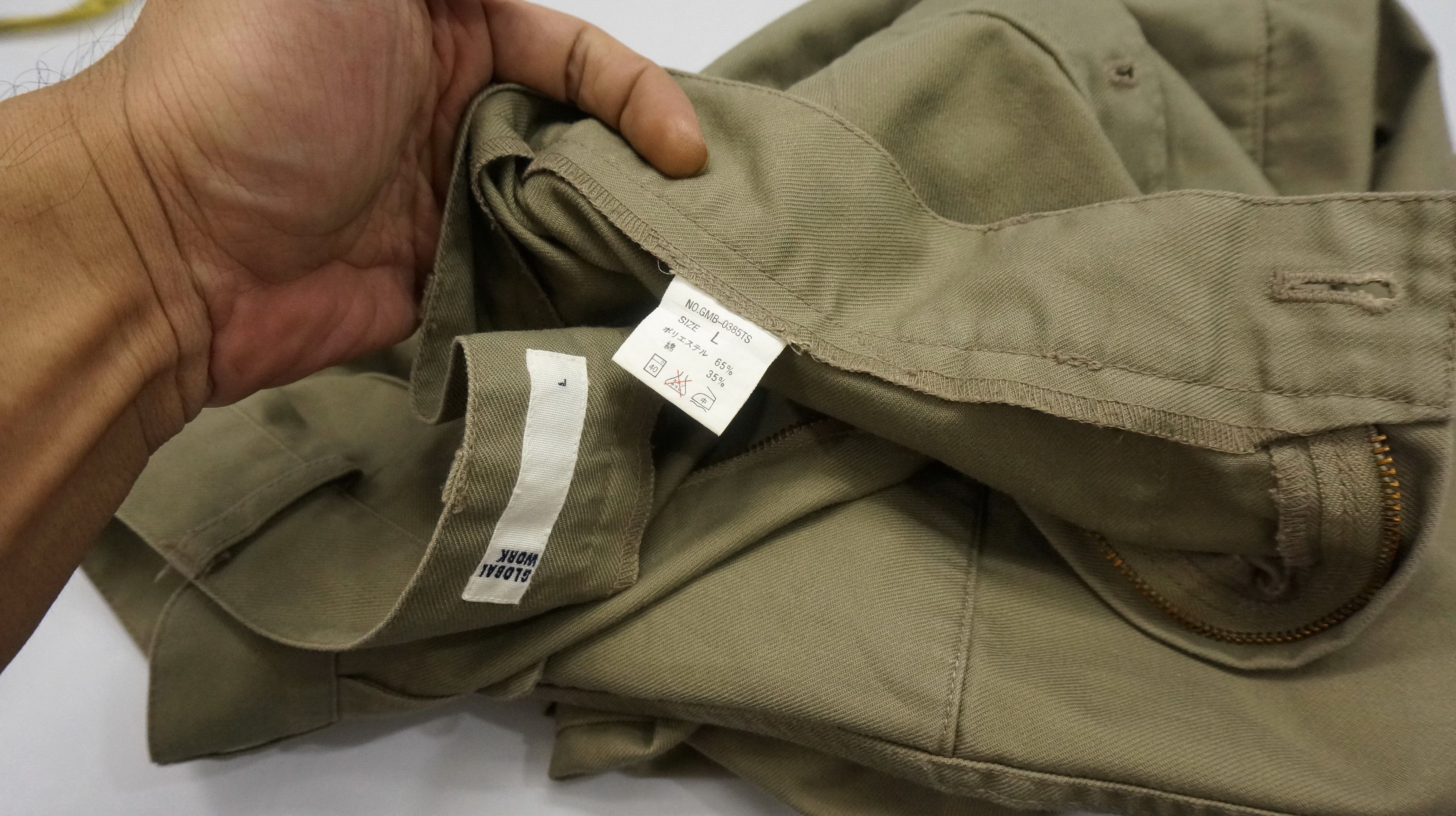 Global Work BestDeal 🔥 GLOBAL WORK Japan Olive Bush Pants Size US 31 - 17 Thumbnail