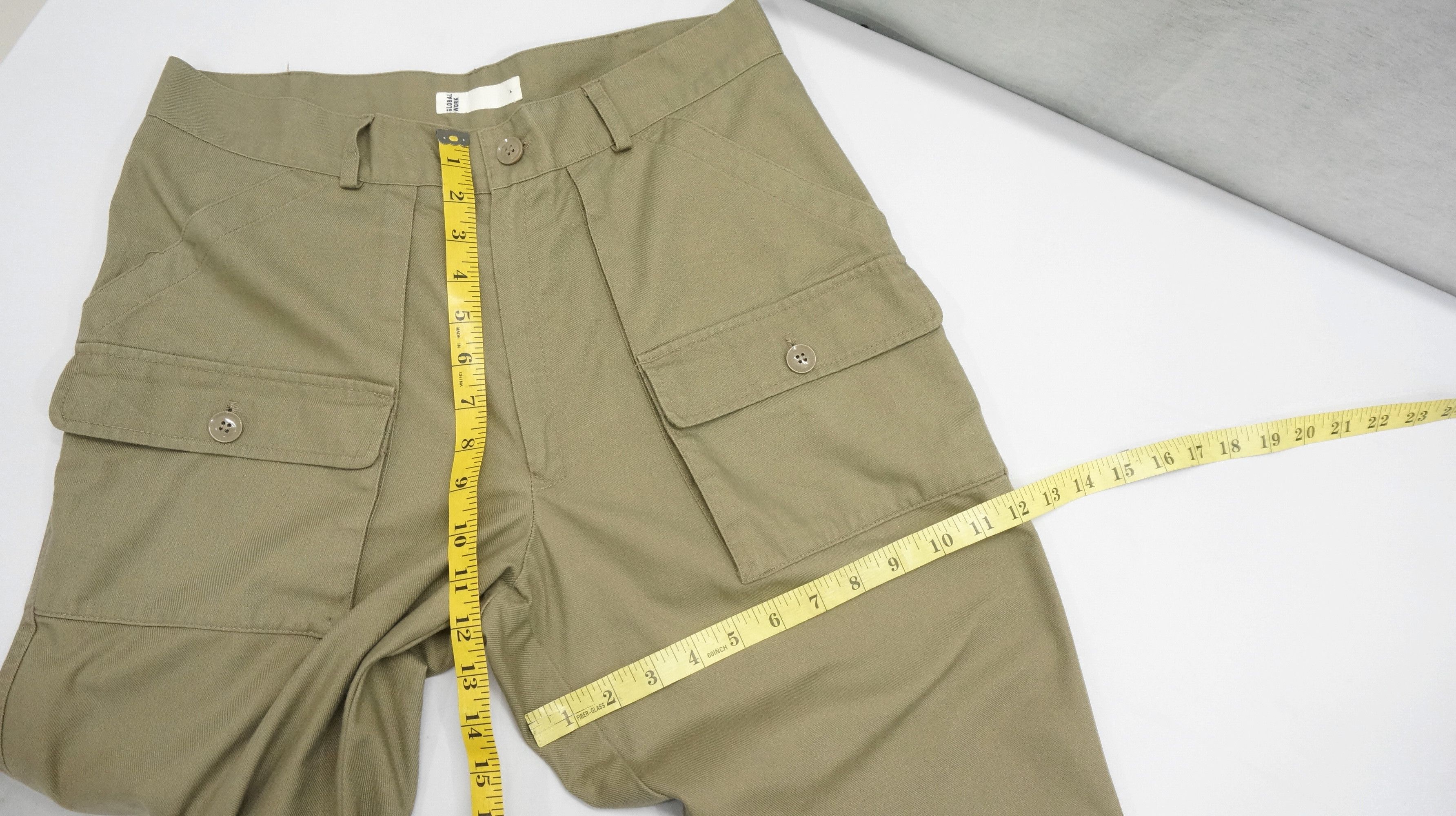 Global Work BestDeal 🔥 GLOBAL WORK Japan Olive Bush Pants Size US 31 - 10 Thumbnail