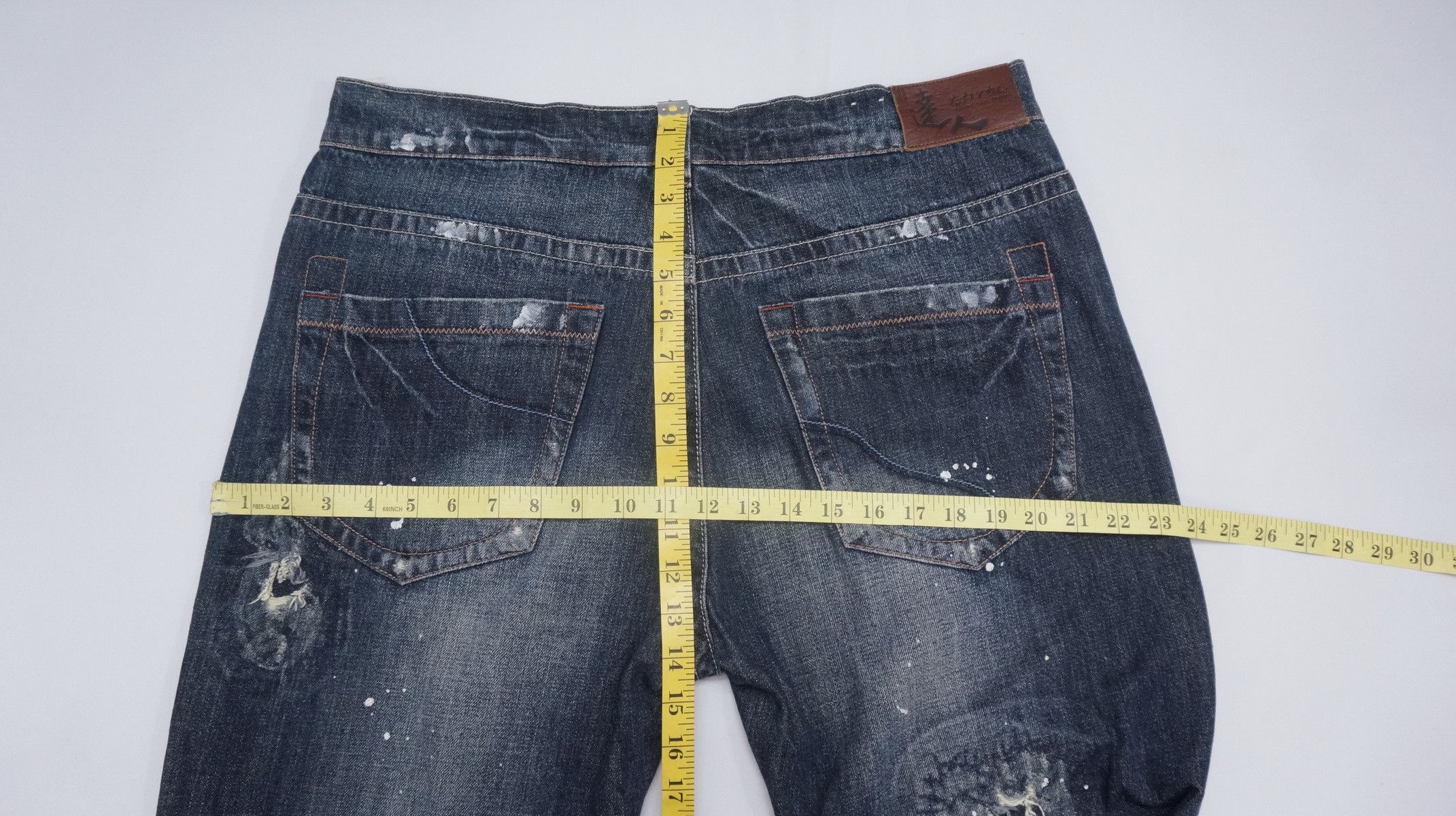 Denime 🇯🇵 OSAKA BIG TRAIN Distressed Painter Jeans Size US 36 / EU 52 - 21 Thumbnail