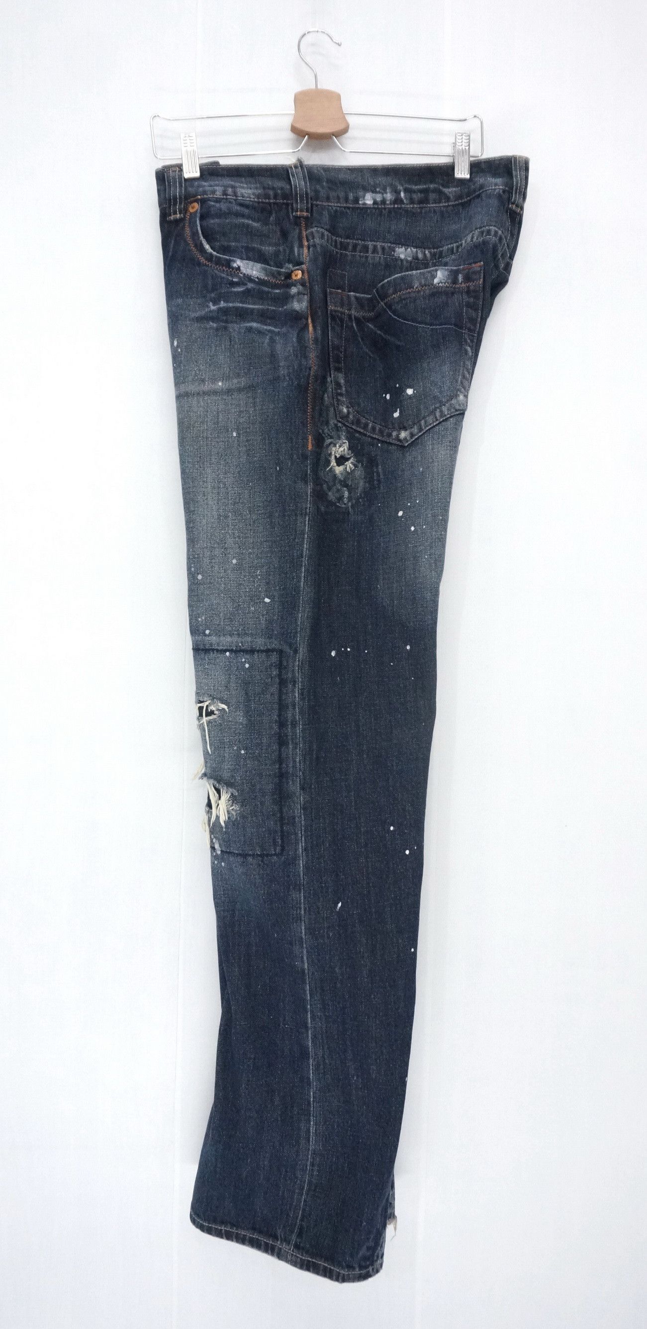 Denime 🇯🇵 OSAKA BIG TRAIN Distressed Painter Jeans Size US 36 / EU 52 - 16 Thumbnail
