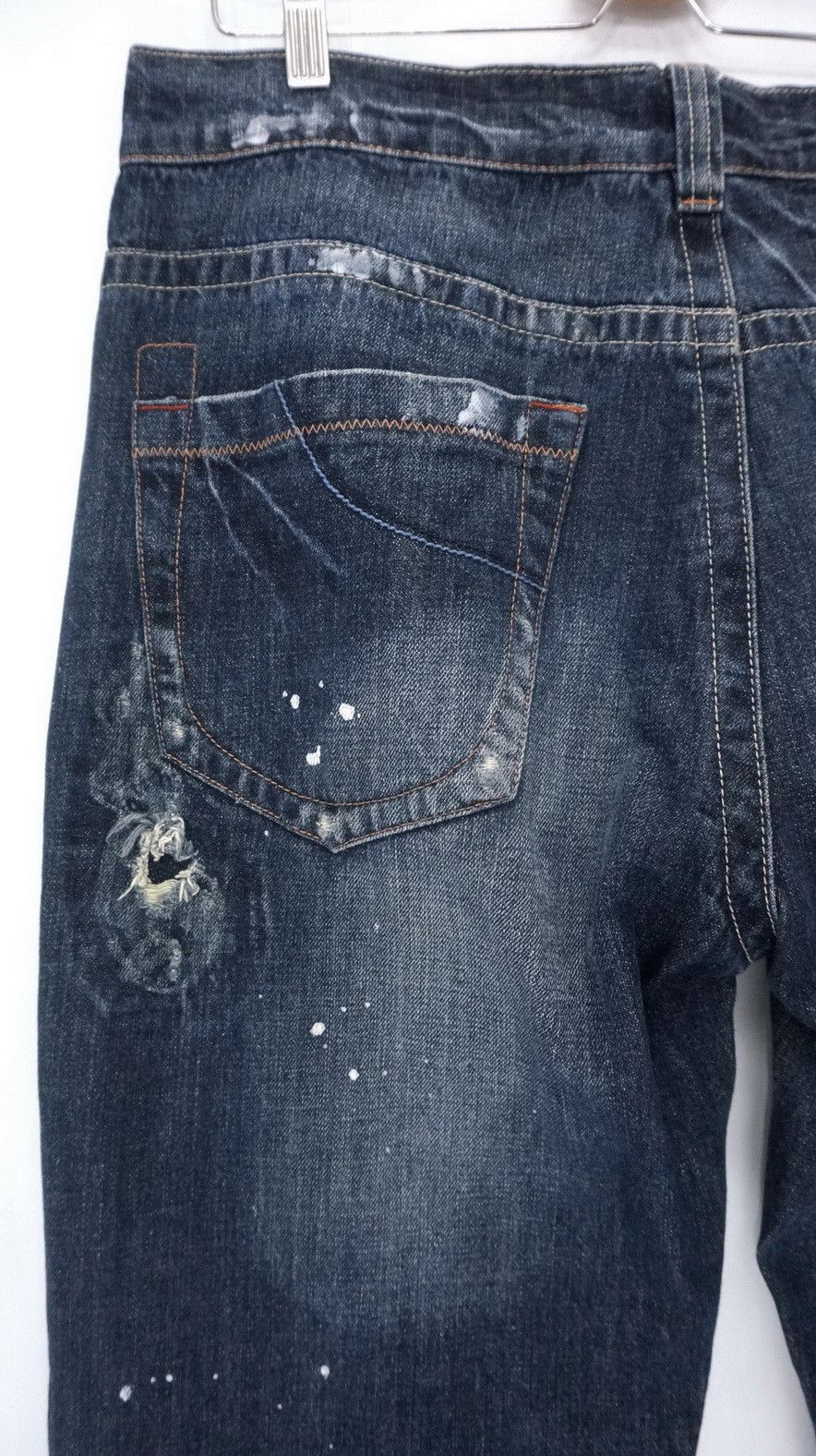 Denime 🇯🇵 OSAKA BIG TRAIN Distressed Painter Jeans Size US 36 / EU 52 - 13 Thumbnail