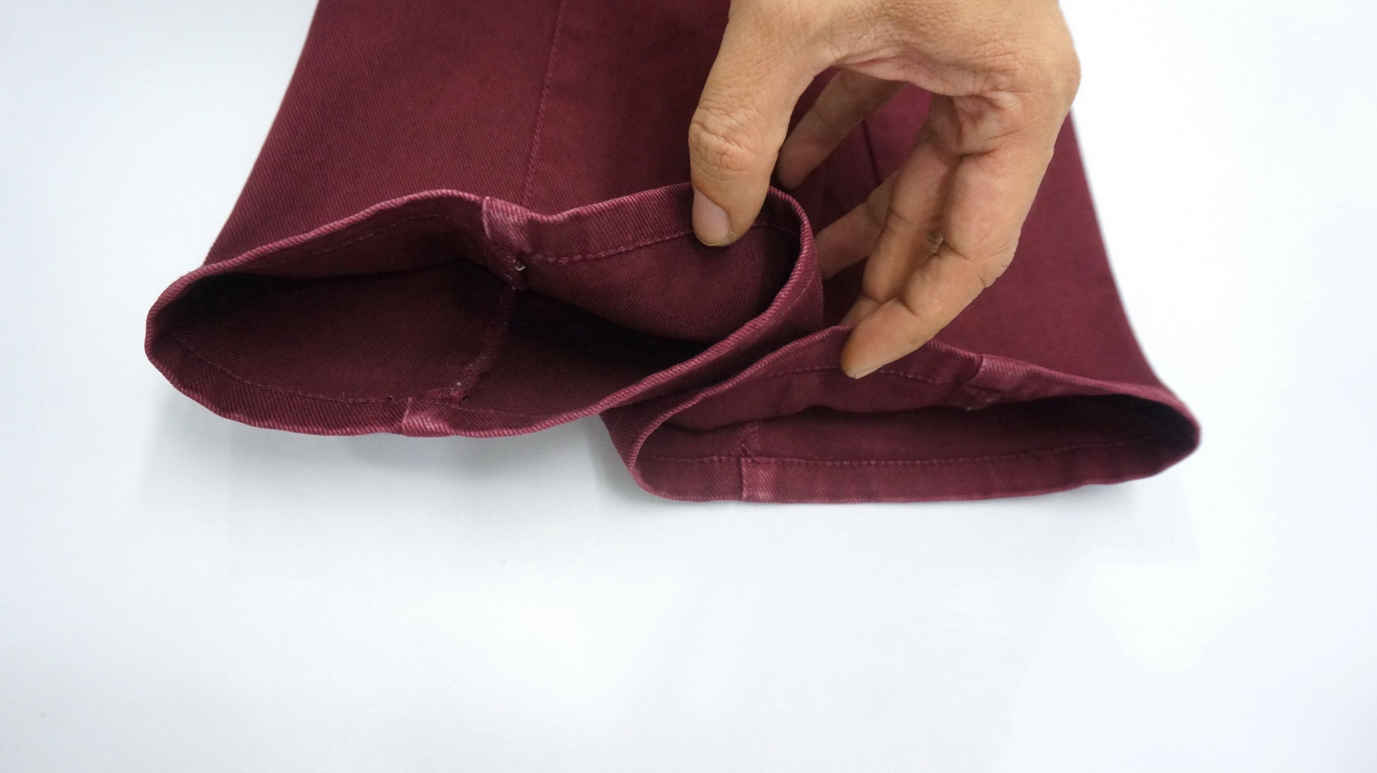 Japanese Brand 🔥 RAGEBLUE Maroon Faded Slimfit Cargo Size US 31 - 20 Thumbnail