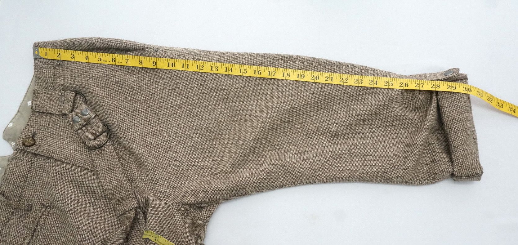 Japanese Brand PPFM PEYTON PLACE FOR MEN Roll Up Wool Blend Worn Pants Size US 30 / EU 46 - 17 Thumbnail