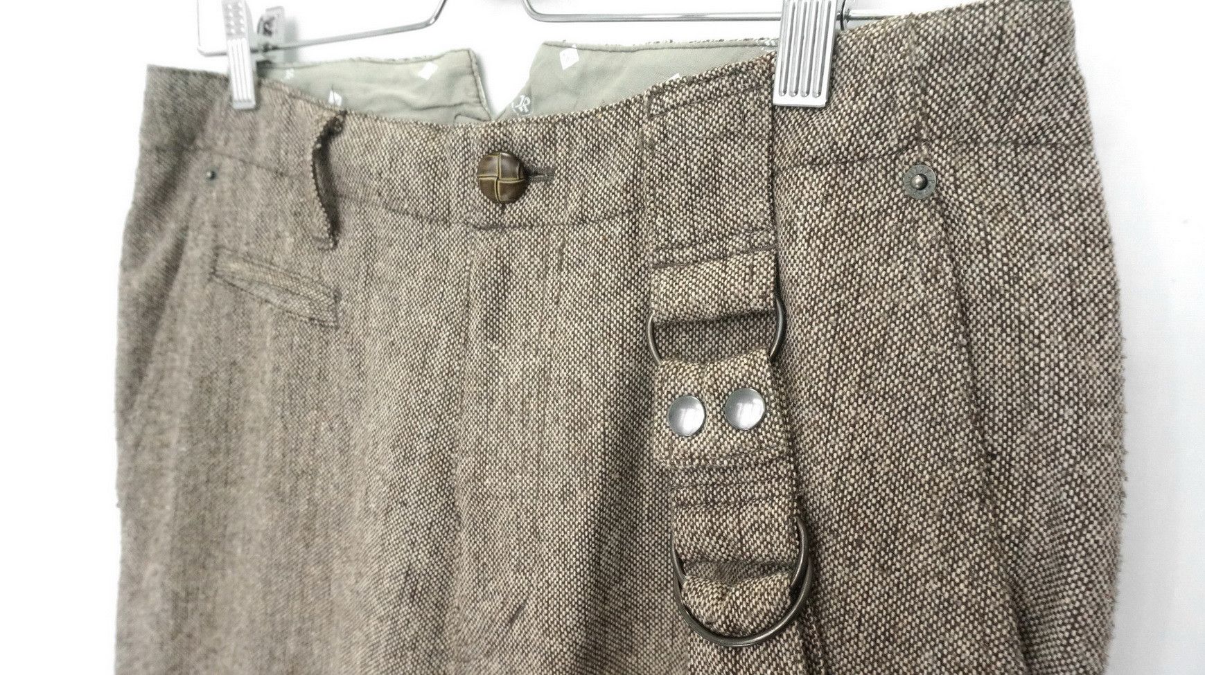 Japanese Brand PPFM PEYTON PLACE FOR MEN Roll Up Wool Blend Worn Pants Size US 30 / EU 46 - 5 Thumbnail
