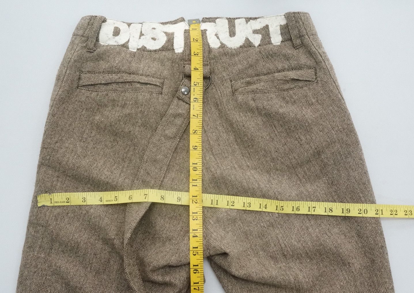 Japanese Brand PPFM PEYTON PLACE FOR MEN Roll Up Wool Blend Worn Pants Size US 30 / EU 46 - 18 Thumbnail