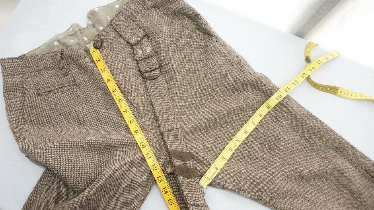 Japanese Brand PPFM PEYTON PLACE FOR MEN Roll Up Wool Blend Worn Pants Size US 30 / EU 46 - 15 Thumbnail