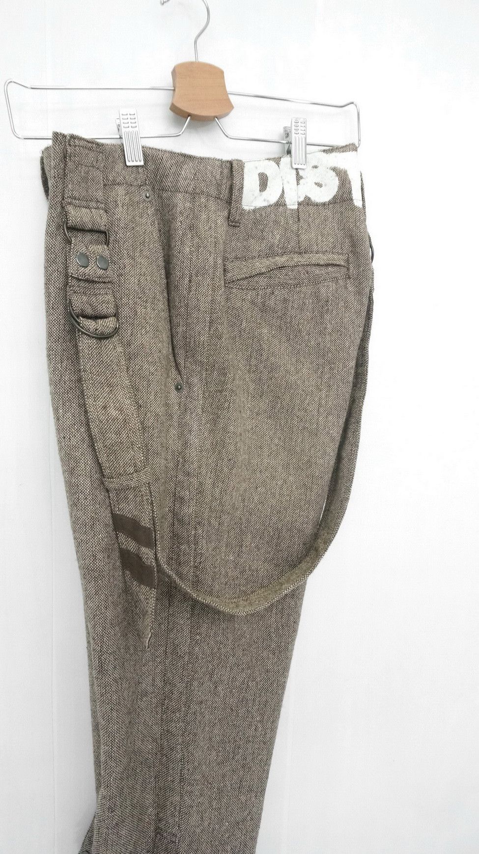 Japanese Brand PPFM PEYTON PLACE FOR MEN Roll Up Wool Blend Worn Pants Size US 30 / EU 46 - 4 Thumbnail