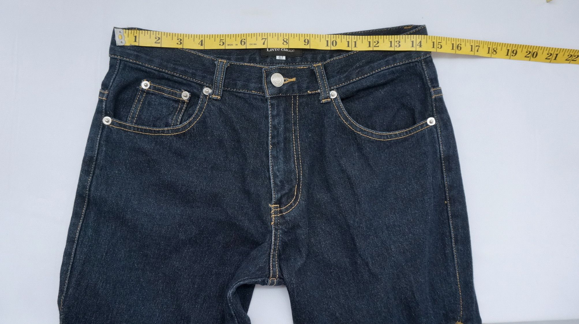 Japanese Brand Flare Vtg LIVRE CLAIRE Laced Side Up Women's Jeans Size 29" - 8 Thumbnail