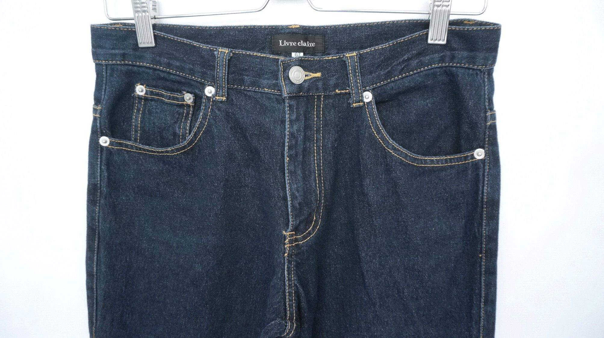 Japanese Brand Flare Vtg LIVRE CLAIRE Laced Side Up Women's Jeans Size 29" - 6 Thumbnail