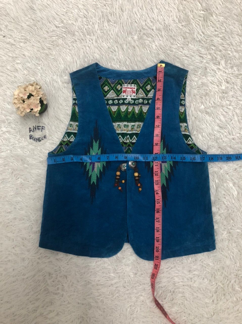 Japanese Brand 🔥Rare🔥 Titicaca navajo vest Size S / US 4 / IT 40 - 4 Thumbnail