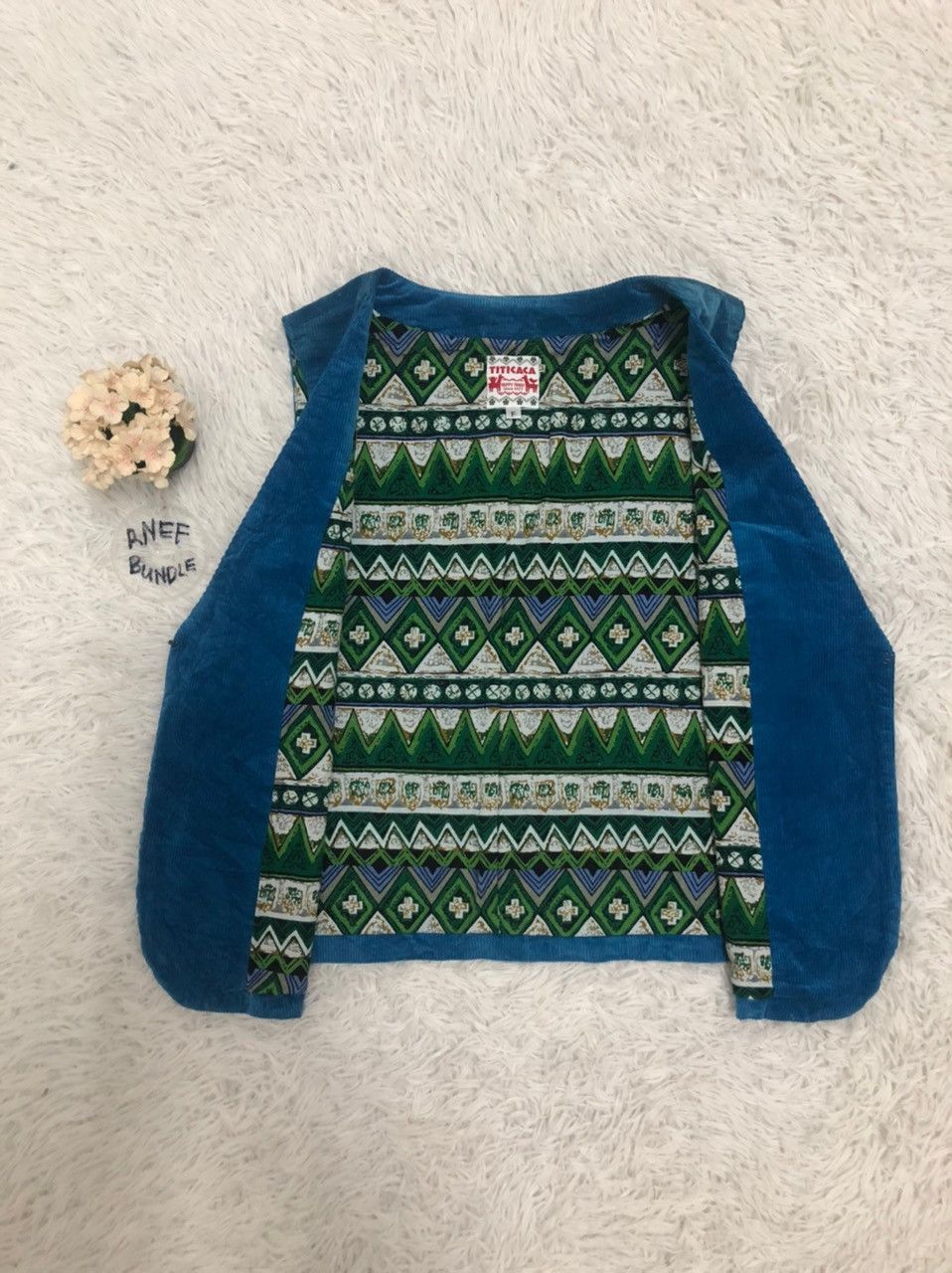 Japanese Brand 🔥Rare🔥 Titicaca navajo vest Size S / US 4 / IT 40 - 3 Thumbnail